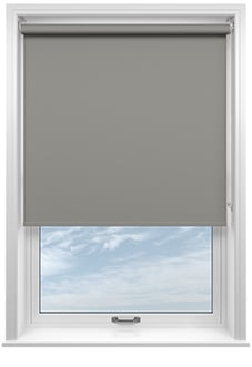 Florenza (Blackout), Urban Grey - Motorised Roller Blind